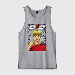 Майка мужская хлопок Eikichi finger, цвет: меланж