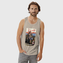 Майка мужская хлопок Nuka Cola - raid your first!, цвет: миндальный — фото 2