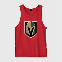 Майка мужская хлопок Vegas Golden Knights , Вегас Голден Найтс, цвет: красный