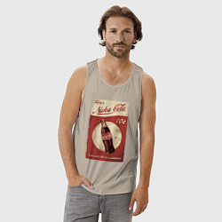 Майка мужская хлопок Fallout Nuka Cola Poster Pop art, цвет: миндальный — фото 2