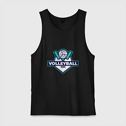 Майка мужская хлопок Volleyball - Club, цвет: черный