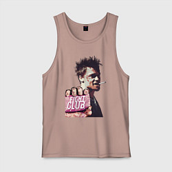 Майка мужская хлопок Club Fight, цвет: пыльно-розовый