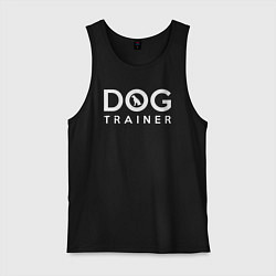 Майка мужская хлопок DOG Trainer, цвет: черный
