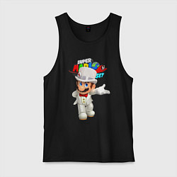 Майка мужская хлопок Super Mario Odyssey Nintendo, цвет: черный