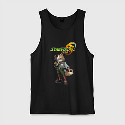 Майка мужская хлопок Star fox Zero Nintendo Video game!, цвет: черный