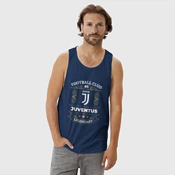 Майка мужская хлопок Juventus FC 1, цвет: тёмно-синий — фото 2