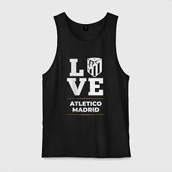 Майка мужская хлопок Atletico Madrid Love Classic, цвет: черный