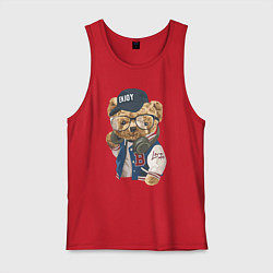 Мужская майка Прикольный мишутка Enjoy