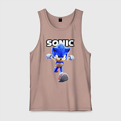 Майка мужская хлопок Sonic the Hedgehog 2, цвет: пыльно-розовый