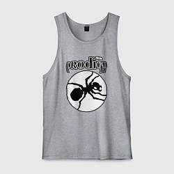 Майка мужская хлопок The prodigy ant, цвет: меланж