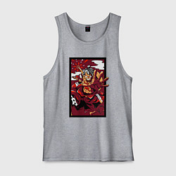 Майка мужская хлопок ЛУФФИ 5 ЙОНКО ONE PIECE, цвет: меланж