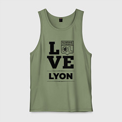 Майка мужская хлопок Lyon Love Классика, цвет: авокадо