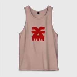 Майка мужская хлопок Знак Кхорна, цвет: пыльно-розовый