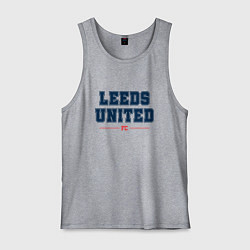 Майка мужская хлопок Leeds United FC Classic, цвет: меланж