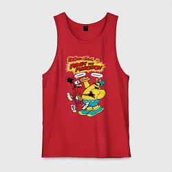 Майка мужская хлопок ToeJam & Earl, цвет: красный