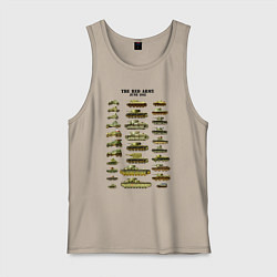 Майка мужская хлопок Red Army June 1941 - Красная армия Июнь 1941, цвет: миндальный