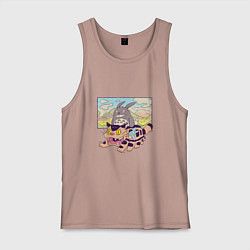 Мужская майка Тоторо на котобусе