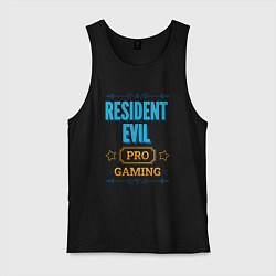 Майка мужская хлопок Игра Resident Evil pro gaming, цвет: черный