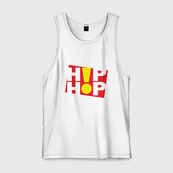 Майка мужская хлопок Hip Hop!, цвет: белый