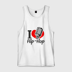 Майка мужская хлопок Love Hip Hop, цвет: белый