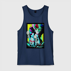 Мужская майка Ребекка давит - Киберпанк аниме