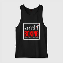 Мужская майка Boxing evolution its revolution