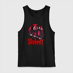 Майка мужская хлопок Slipknot rock, цвет: черный