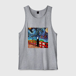 Майка мужская хлопок Безликий Гог, цвет: меланж