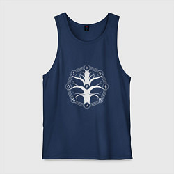 Майка мужская хлопок Иггдрасиль, цвет: тёмно-синий