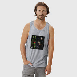 Майка мужская хлопок Soda Luv Ничего личного 2, цвет: меланж — фото 2