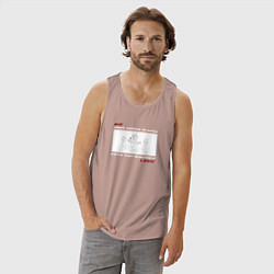 Майка мужская хлопок Внутренний сад Biologic, цвет: пыльно-розовый — фото 2