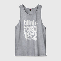 Майка мужская хлопок Stencil white logo, цвет: меланж