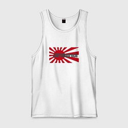 Майка мужская хлопок Japanodroch, цвет: белый