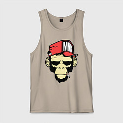 Майка мужская хлопок Monkey Swag, цвет: миндальный