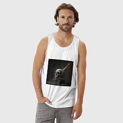 Майка мужская хлопок Эпоха средневековья, цвет: белый — фото 2