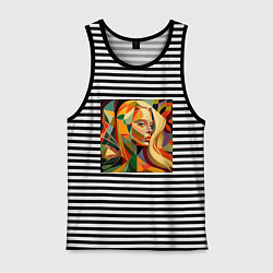 Мужская майка Женщина-абстракция