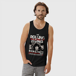 Майка мужская хлопок The Rolling Stones rock, цвет: черный — фото 2