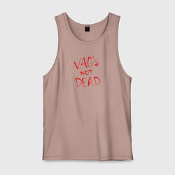 Майка мужская хлопок VAG not dead, цвет: пыльно-розовый