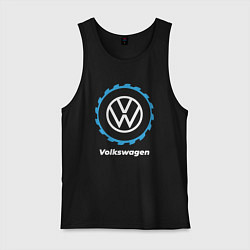 Майка мужская хлопок Volkswagen в стиле Top Gear, цвет: черный