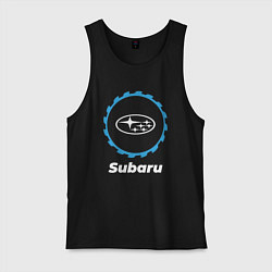 Майка мужская хлопок Subaru в стиле Top Gear, цвет: черный