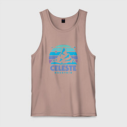 Майка мужская хлопок Celeste mountain, цвет: пыльно-розовый