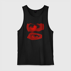 Мужская майка Red eyes are an illusion