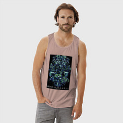 Майка мужская хлопок Призрак в доспехах - проект 2501, цвет: пыльно-розовый — фото 2