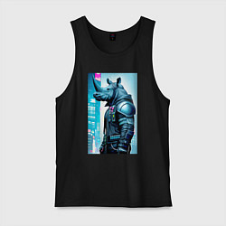 Мужская майка Rhino - cyberpunk - neural network