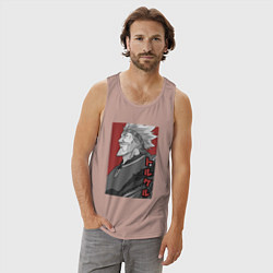 Майка мужская хлопок Торкель, цвет: пыльно-розовый — фото 2