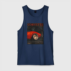 Мужская майка Обложка журнала Chevrolet Corvette C3