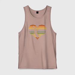 Мужская майка Love girl volleyball