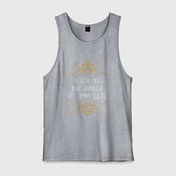 Майка мужская хлопок When the DM Smiles, цвет: меланж