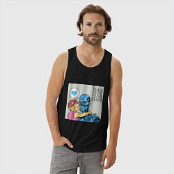 Майка мужская хлопок Гуманизм, цвет: черный — фото 2