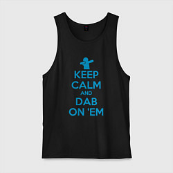 Мужская майка Keep calm and dab